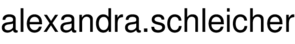 alexandra.schleicher
